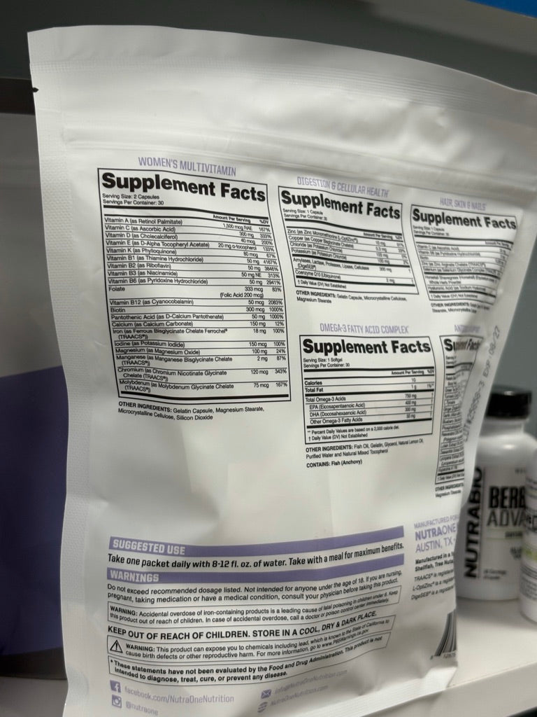 NutraOne Miss One Women's Daily Vitamin Packs