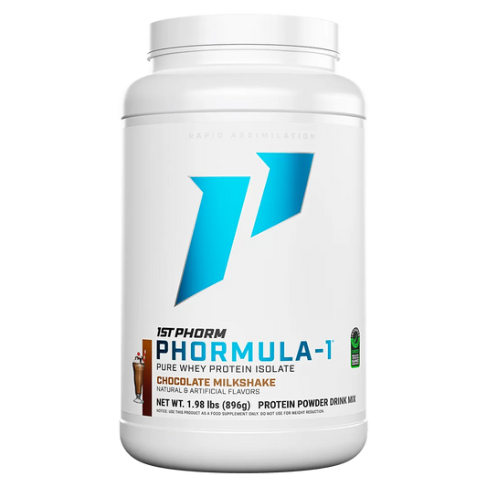 Chocolate 1st Phorm Phormula-1 protein powder - high-quality whey protein isolate available at our health store and supplement store near you in Melbourne, Florida