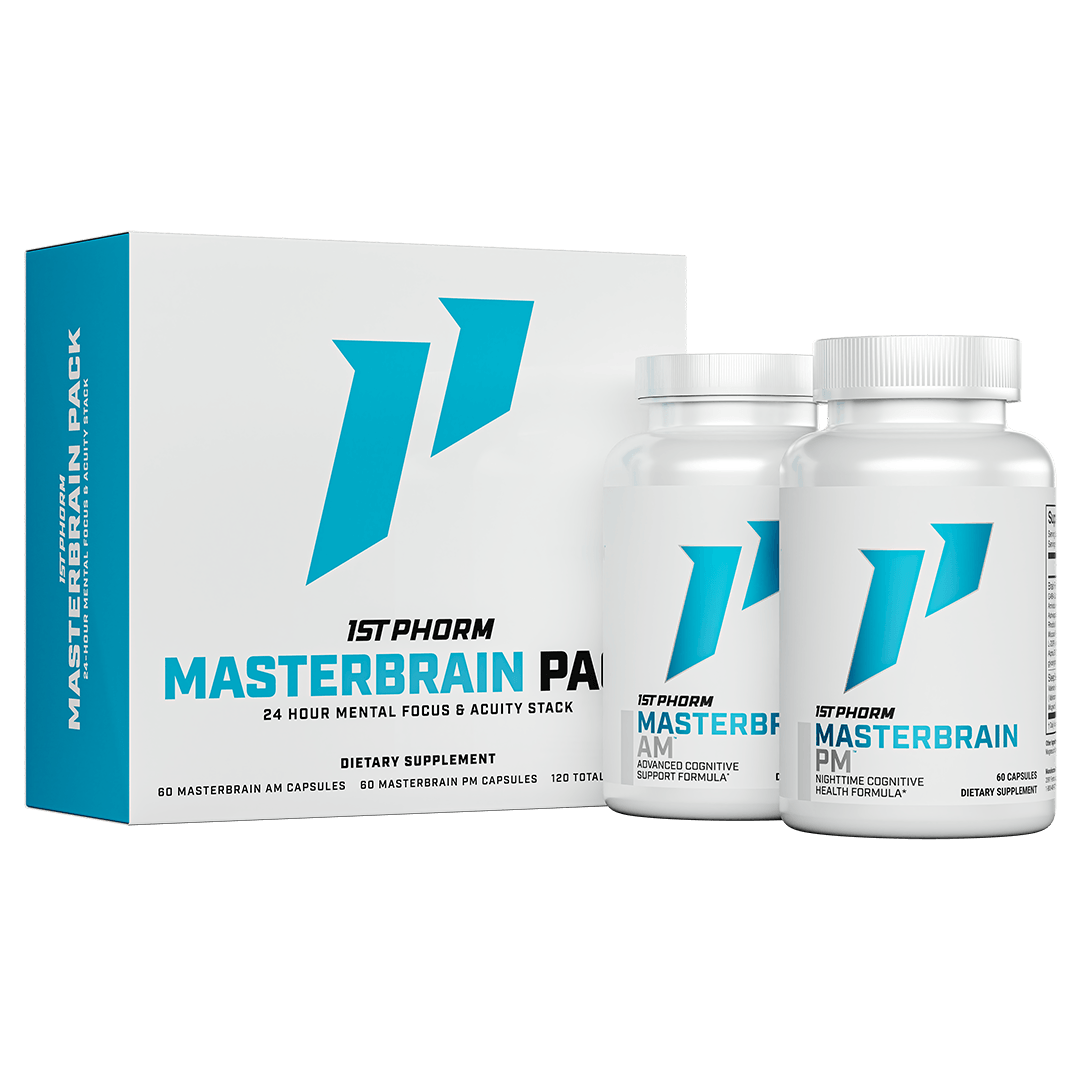 1st Phorm MasterBrain Pack (AM/PM) at Fitness Society - comprehensive cognitive support for all-day mental clarity available at supplements near me in Melbourne, Florida"