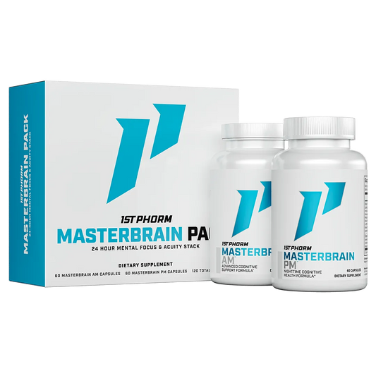 1st Phorm MasterBrain Pack (AM/PM) at Fitness Society - comprehensive cognitive support for all-day mental clarity available at supplements near me in Melbourne, Florida"