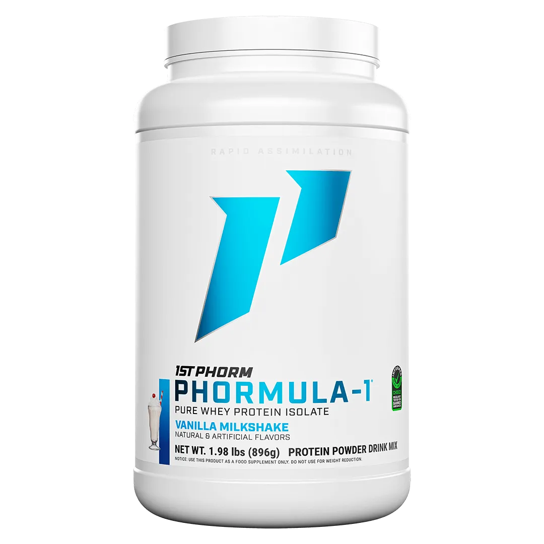 Vanilla 1st Phorm Phormula-1 protein powder - high-quality whey protein isolate available at our health store and supplement store near you in Melbourne, Florida