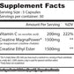 ingredients for xAlpha Supps Creatine HCL at Fitness Society - concentrated creatine hydrochloride for enhanced absorption available at supplements near me in Melbourne, Florida