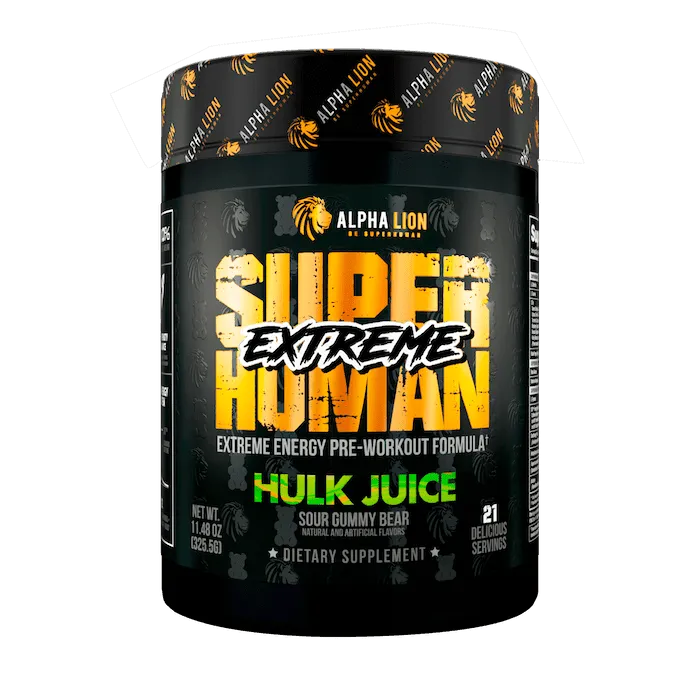 Alpha Lion Super Human Extreme at Fitness Society - intense pre-workout formula for extreme energy and endurance available at supplements near me in Melbourne, Florida