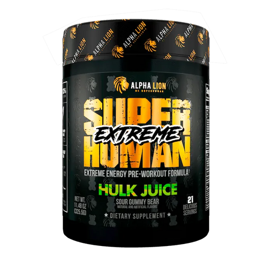 Alpha Lion Super Human Extreme at Fitness Society - intense pre-workout formula for extreme energy and endurance available at supplements near me in Melbourne, Florida