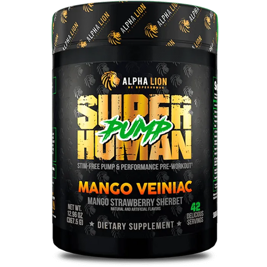 Alpha Lion Super Human Pump at Fitness Society - stimulant-free pre-workout for maximum muscle pumps available at supplements near me in Melbourne, Florida