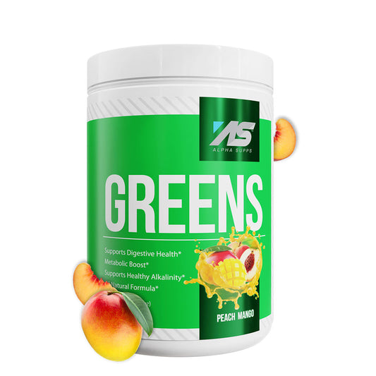 Mango Alpha Supps Greens Powder at Fitness Society - nutrient-rich greens powder for daily health and wellness available at supplements near me in Melbourne, Florida