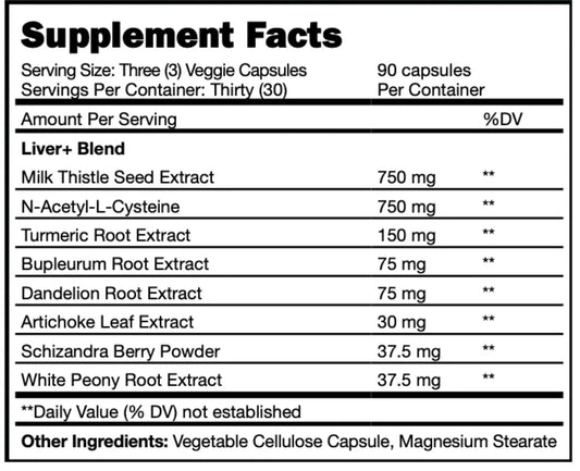 Liver & kidney Blend supplement facts in Melbourne, FL