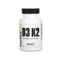 NutraBio Vitamin D3 K2