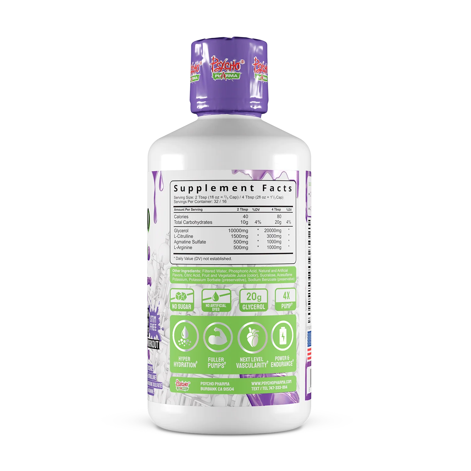Pump liquid pre-workout