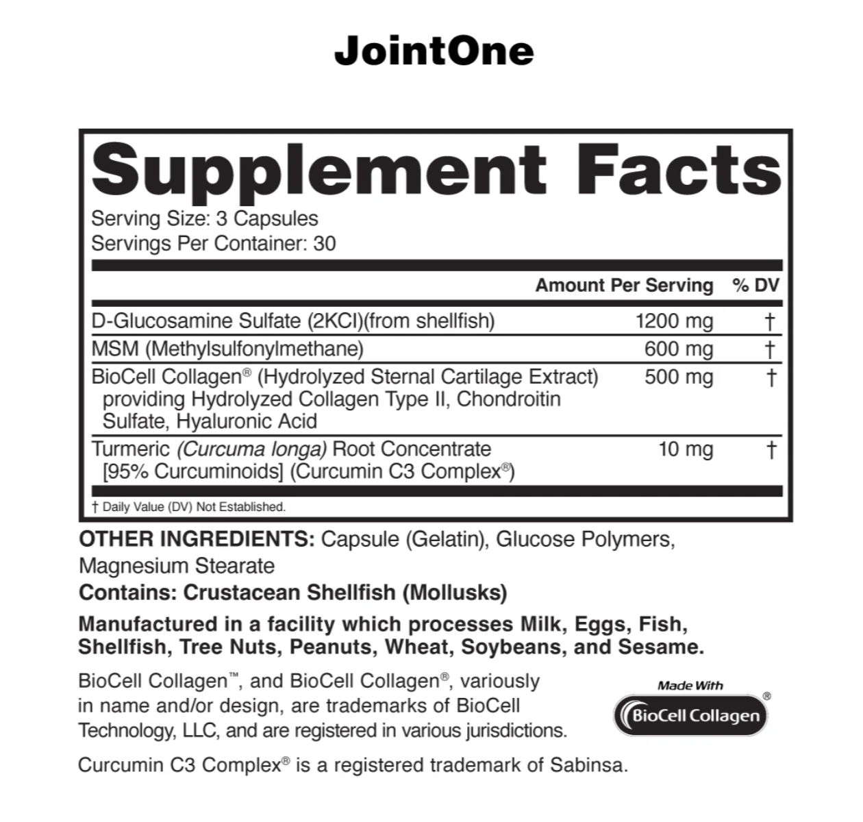 Nutraone JointOne