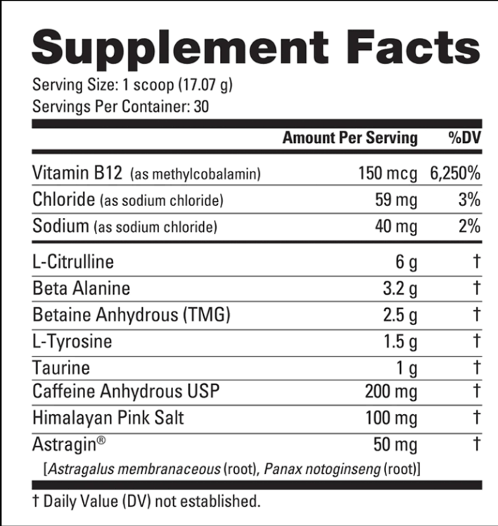 beginner friendly pre-workout