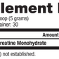 30 servings of creatine monohydrate