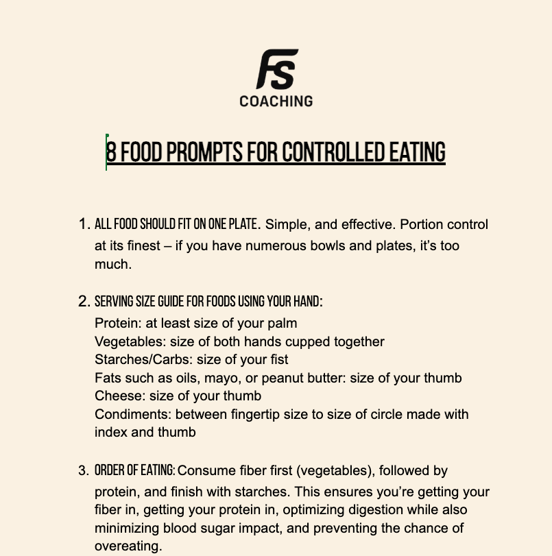 Controlled Eating