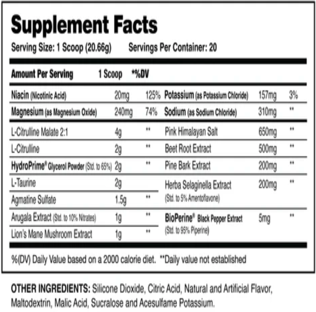 forge pump pre-workout