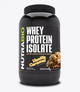 nutrabio whey protein isolate vanilla caramel